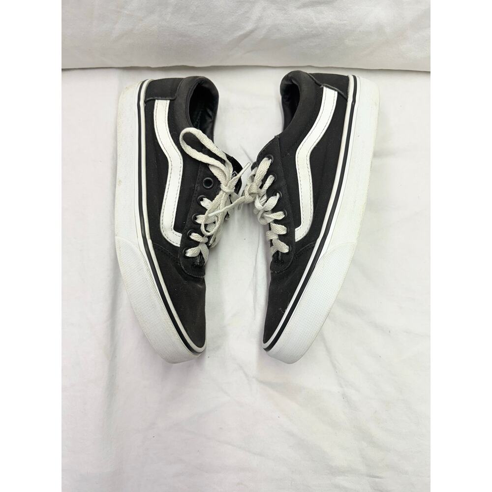 VANS Off The Wall  sneakers Women’s size 9 
Black & White low top  Canvas Skate - Picture 4 of 13